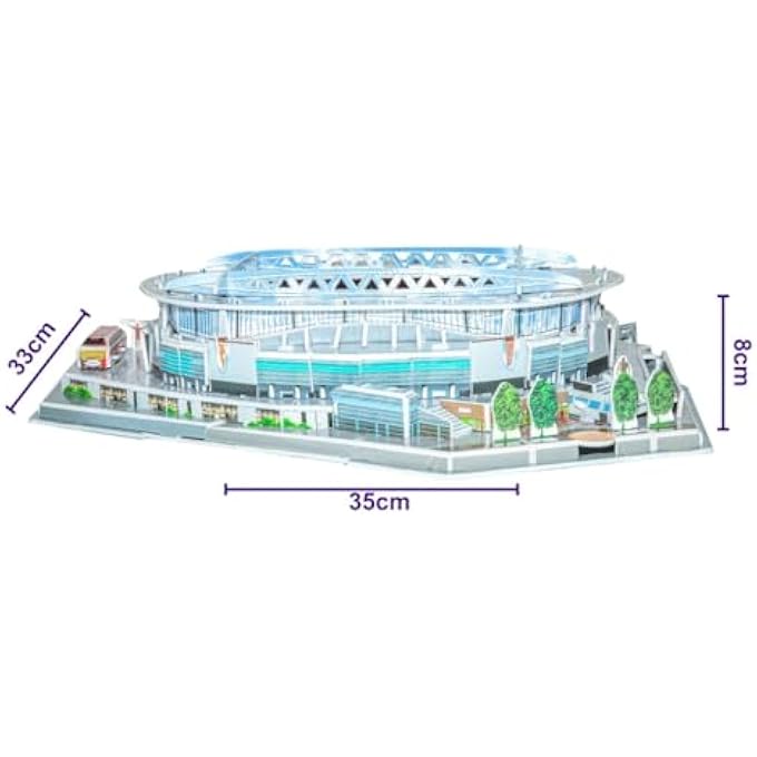 3D STADIUM PUZZLE ARSENAL EMIRATES STADIUM GRAND UNIQUE & COLLECTIBLE MODEL ASSEMBLY BUILDING KIT FOR KIDS & ADULTS 85PCS - Image 4